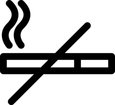 No Smoking Sign Laser Cut Svg File, Free Vectors File